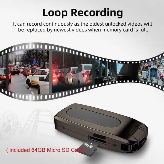 Alt view image 4 of 5 - OVEHEL 64GB HD 1080P Nanny Cam Surveillance & Security Cameras-(No Wi-Fi)