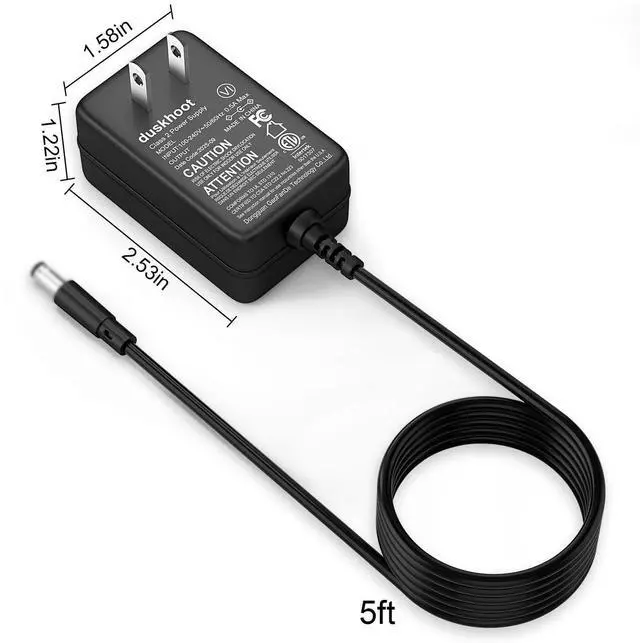 Alt view image 2 of 4 - duskhoot 5V AC/DC Adapter for Charging Dejavoo QD2 QD4 QD5 Wi-Fi Terminal 5V DC 2A Power Supply Cord Cable Battery Charger