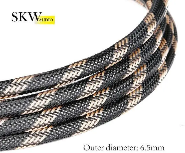 Alt view image 4 of 5 - SKW Mini Toslink to Toslink Male to Male Optical Digital Audio Cable High-Reinforced Transparent Polymer Core Nylon Braided 4.9ft (1.5M)