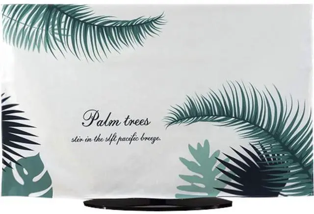 Main image of TINTON LIFE Premium Quality Wrinkle Free Polycotton Indoor TV Dustproof Cover Cloth(Leaf 1, 60")