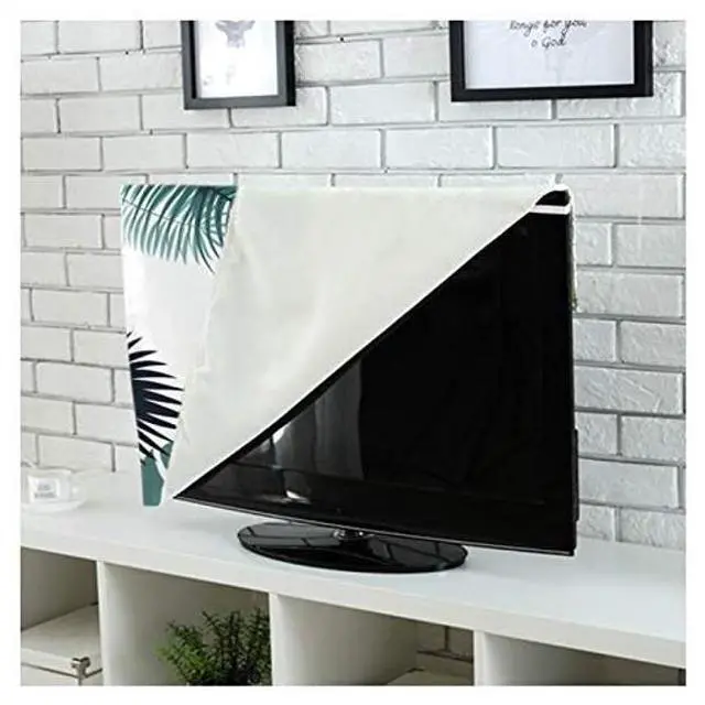 Alt view image 5 of 5 - TINTON LIFE Premium Quality Wrinkle Free Polycotton Indoor TV Dustproof Cover Cloth(Leaf 1, 60")
