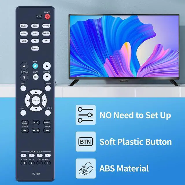 Alt view image 3 of 5 - SJUIF Replacement Remote Control for Denon AVR-S570BT AV Receiver
