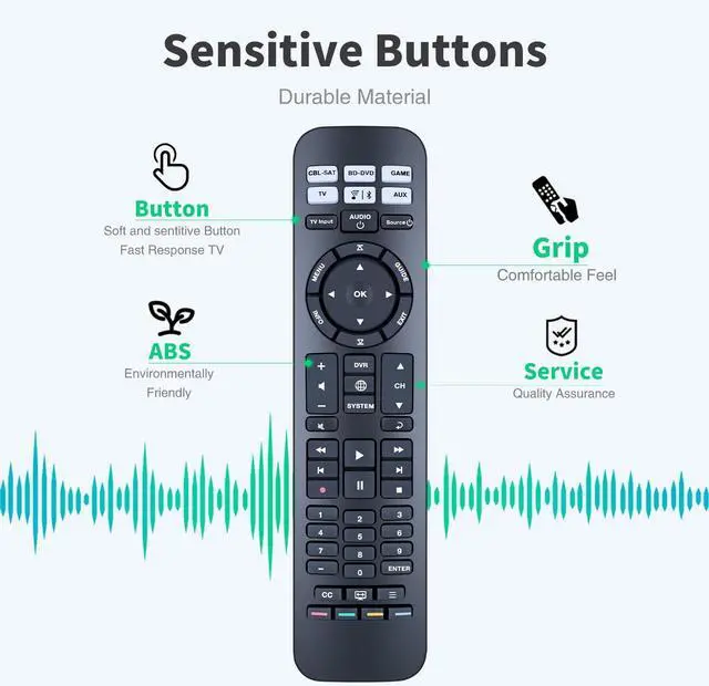 Alt view image 3 of 5 - Replacement Remote Control for Bose URC-15s - Compatible with CineMate 520/220/130/120 & SoundTouch Systems