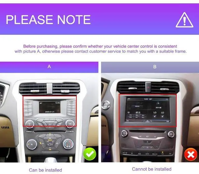 Alt view image 2 of 5 - 4G+64G Android Car Stereo for Ford Fusion Mondeo 2013 2014 2015 2016 2017 2018 2019 with Wireless Carplay Android Auto 9 Inch Touch Screen Head Unit Replacement Backup Camera WiFi GPS RDS Bluet