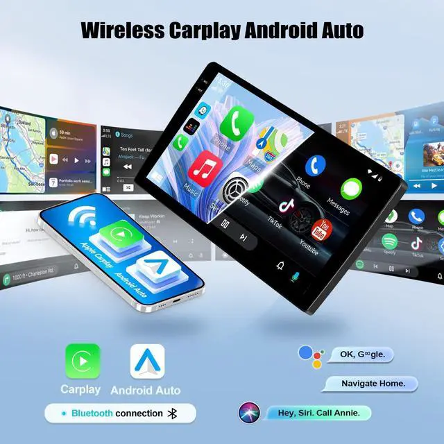 Alt view image 4 of 5 - 4G+64G Android Car Stereo for Ford Fusion Mondeo 2013 2014 2015 2016 2017 2018 2019 with Wireless Carplay Android Auto 9 Inch Touch Screen Head Unit Replacement Backup Camera WiFi GPS RDS Bluet