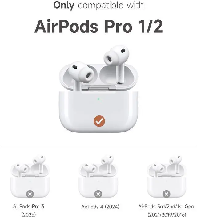 Alt view image 2 of 5 - SURITCH for AirPods Pro 2/ Pro Case, Magnetic Lock Bumper Cases Compatible with Airpods Pro 2nd / 1st Generation, Rugged Protective Cover with Stylish Hanging Lanyard Cases for Wom