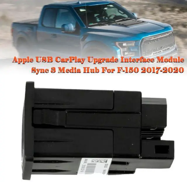 Alt view image 3 of 5 - MAD HORNETS for Apple CarPlay USB Media Hub Upgrade Module HC3Z-19A387-H for Ford F-150 2017-2020 Sync 3