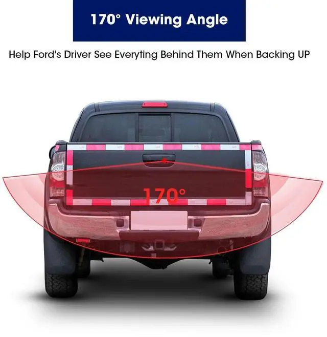 Alt view image 4 of 5 - Aftermarket Tailgate Handle Backup Camera for Toyota Tacoma 2005-2014, RCA Connector,IP69K Waterproof Replacement Parking Camera