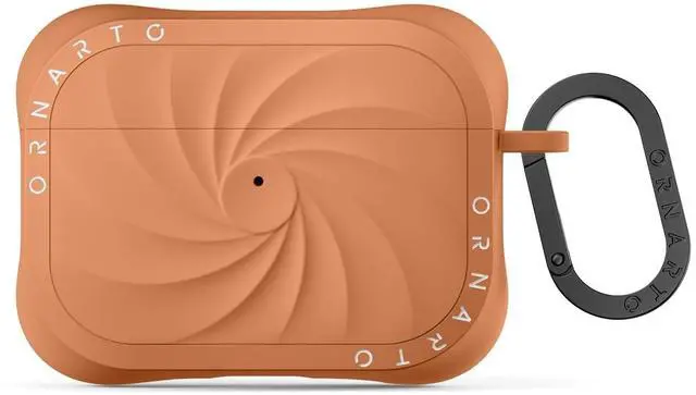 Main image of ORNARTO Vortuxe for AirPods Pro 3 Case - 2X MIL-STD Drop Protection, Liquid Silicone Shockproof Cover with Carabiner, Sleek Aesthetic Case for AirPods Pro 3rd Generation-Autumn Ora