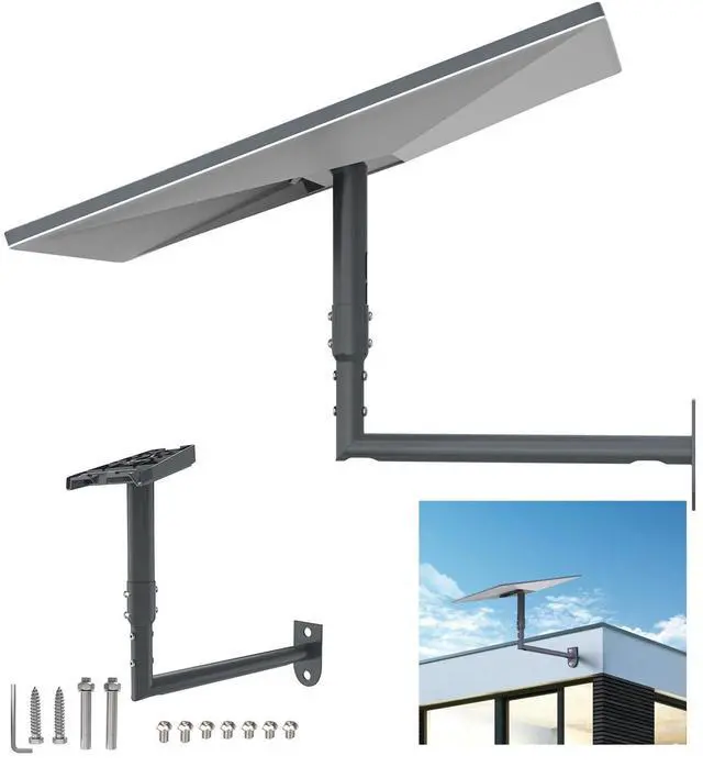 Main image of EDUP LOVE Starlink Standard 4 /4X Wall Mount, Starlink Gen 3 Mount Heavy Duty Mounting Bracket, 360 Adjustable Roof / Wall / Pole Mount, Weatherproof Star Link Gen3 Accessories (Gray)