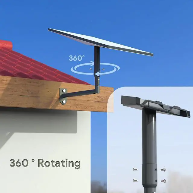 Alt view image 4 of 5 - EDUP LOVE Starlink Standard 4 /4X Wall Mount, Starlink Gen 3 Mount Heavy Duty Mounting Bracket, 360 Adjustable Roof / Wall / Pole Mount, Weatherproof Star Link Gen3 Accessories (Gray)