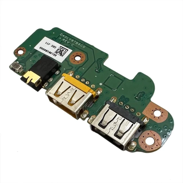 Alt view image 3 of 3 - JINTAI USB Power Button Board Without Cable Replacement for Lenovo V51015IKB 80WQ CN:5C50M31604 DA0LV8TB6C0 USB Small Board