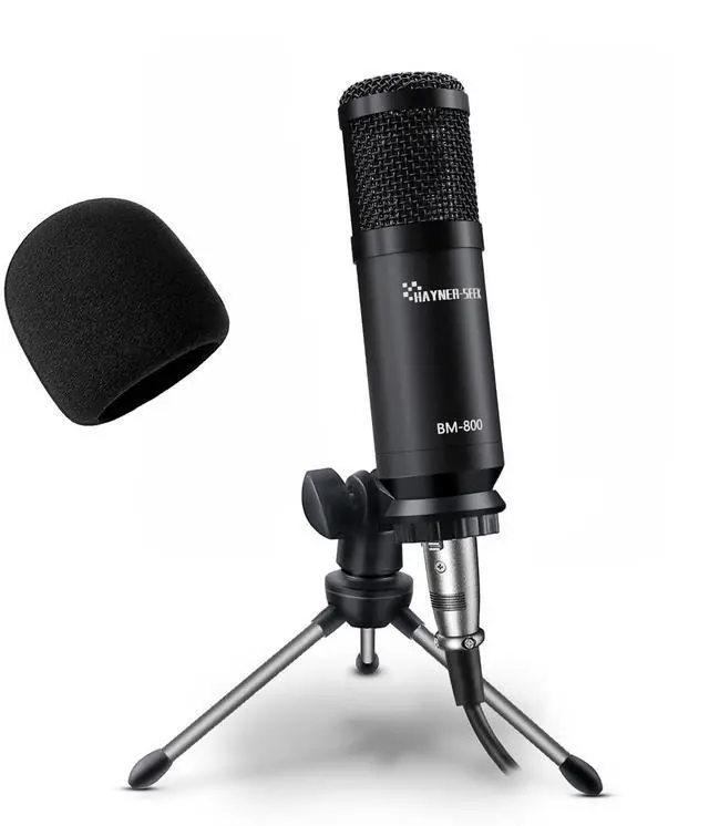 Main image of Hayner-Seek Podcast Studio Microphone Condenser Mic Podcast Equipment Bundle with 3.5mm Audio XLR Cable