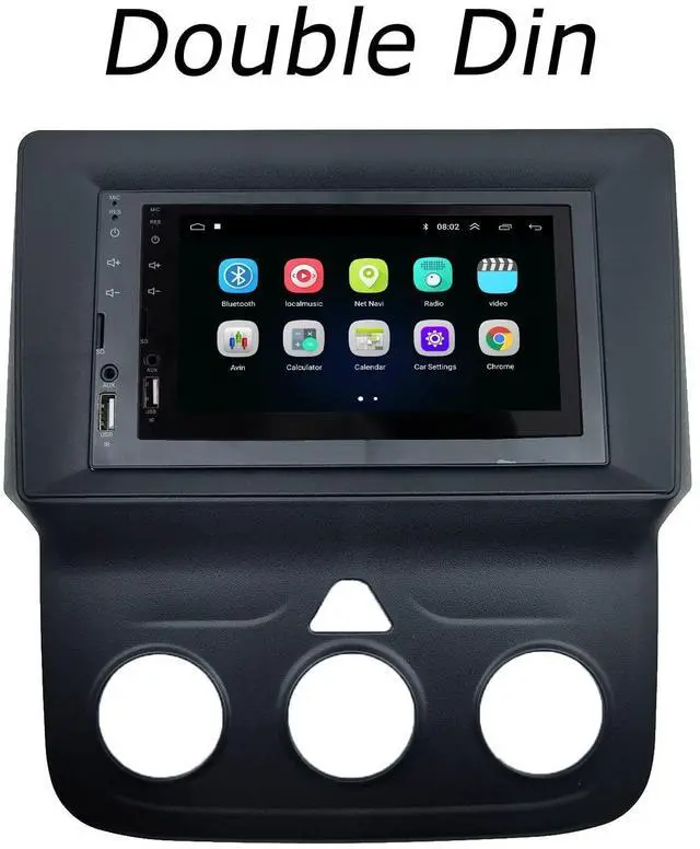 Alt view image 5 of 5 - DKMUS Double Din Dash Radio Trim Kit for Dodge Ram 1500 2500 5500 2013-2019 Installation Bezel 9 Inches (Ram 5500)