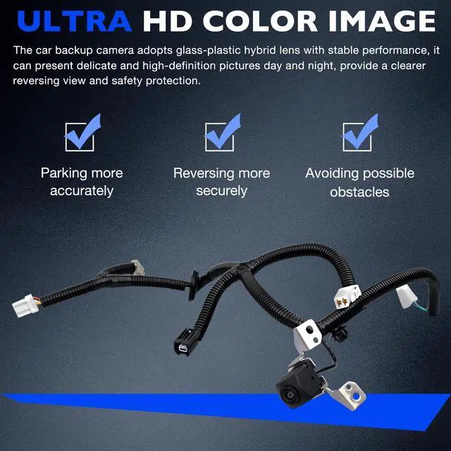 Alt view image 4 of 5 - 39530SZAA01 Rear Backup Camera Fit for Honda Pilot 2012-2015 3.5L V6, Safety & Reversing Parking Camera, Replace 39530SZAA21 HO1960125