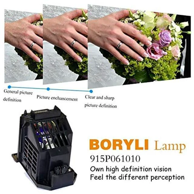 Alt view image 2 of 3 - BORYLI 915P061010 TV Lamp for Mitsubishi WD-57733, WD-57734, WD-57833, WD-65733, WD-65734, WD-65833, WD-73733, WD-73734, WD-73833, WD-C657, WD-Y577, WD-Y657