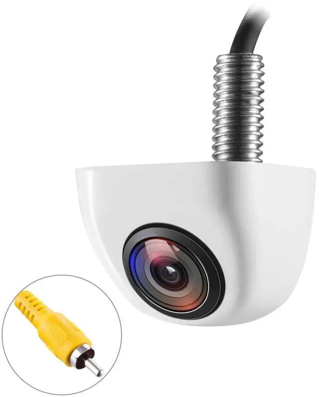 Main image of NATIKA White Backup/Front View Camera - IP69K Waterproof, Great Night Vision, HD and Super Wide Angle, Metal OEM Style Reverse Rear View Backup Camera for Cars, Trucks, SUVs, RVs, Vans