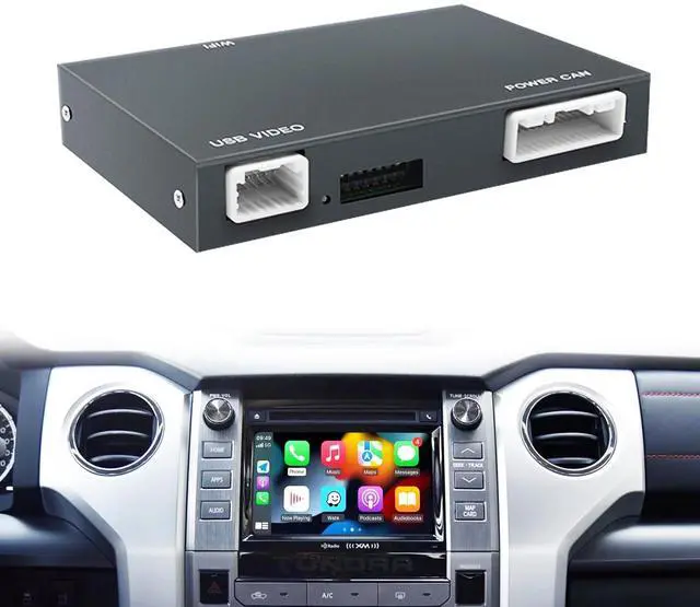 Main image of Wireless Carplay/Android Auto Adapter for Toyota with Entune2.0 & Touch2 2014-2019 Retrofit Kit Decoder Fits for Tundra/Highlander/RAV4/Tacoma/Camry/Corolla/Avalon/Prius/CH-R/Sienna/Camry