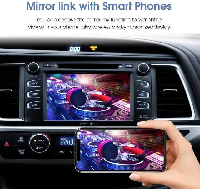 Alt view image 3 of 5 - Wireless Carplay/Android Auto Adapter for Toyota with Entune2.0 & Touch2 2014-2019 Retrofit Kit Decoder Fits for Tundra/Highlander/RAV4/Tacoma/Camry/Corolla/Avalon/Prius/CH-R/Sienna/Camry