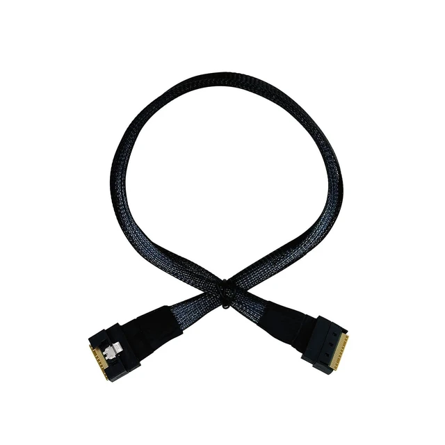 Main image of ST-JY SlimSAS 8i to 8i Cable, Internal Mini SAS HD to SlimSAS X8 Adapter 0.5M, High-Speed Connector for NVMe RAID Controller Card Server Storage