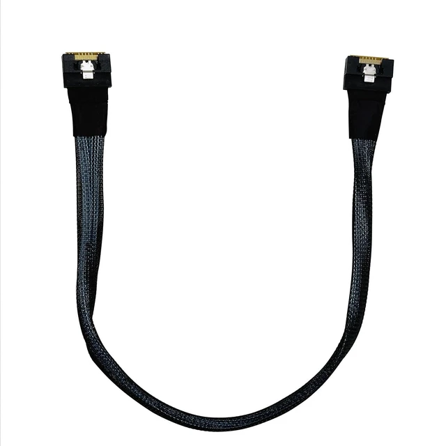 Alt view image 5 of 5 - ST-JY SlimSAS 8i to 8i Cable, Internal Mini SAS HD to SlimSAS X8 Adapter 0.5M, High-Speed Connector for NVMe RAID Controller Card Server Storage
