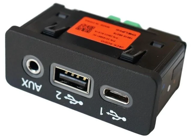 Alt view image 2 of 3 - KURUMAGO USB Port and Type C Aux Jack-Audio for 19-23 Altima 20-22 Sentra 28023-6CA1A New