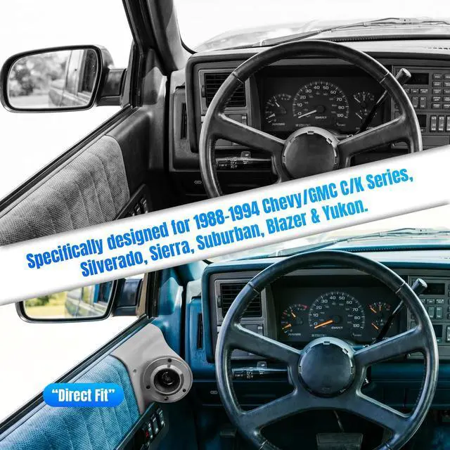 Alt view image 3 of 5 - AUTOVIC Tweeter Pods for 1988-1994 OBS Chevy Truck, Super Tweeter Speaker Mounts Compatible with Skar VX200-ST, ASA 3D Printed A-Pillar Pods for GMT400 Silverado Sierra, Gray Primer Finish