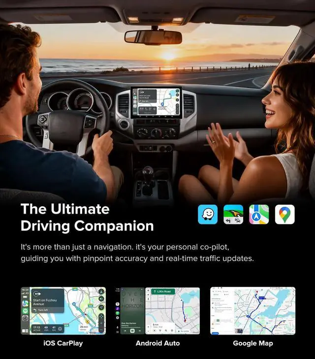 Alt view image 4 of 5 - 11.5''Car Radio for Toyota Tacoma Stereo 2005-2015 with Wireless CarPlay & Android Auto/Android 13 /5G WiFi/TouchScreen/FM/AM/4GB RAM + 64GB ROM