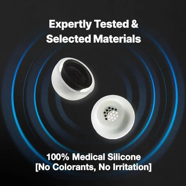 Alt view image 5 of 5 - AZLA MAX for Airpods Pro 1st & 2nd Gen (S) Airpod Pro Ear Tip Replacement Airpod Pro Tips with Premium Silicone, Airpod Pro Tips, Airpod Ear Tips