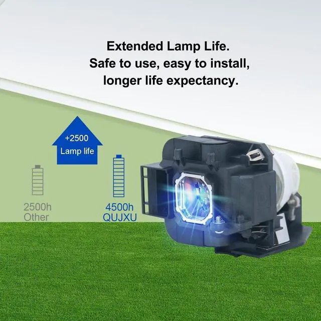 Alt view image 3 of 5 - QUJXU NP23LP Projector Lamp with Housing for NEC NP-P401W NP-P501X NP-P451X NP-P451W Quality Lamp Replacement Projector Lamp