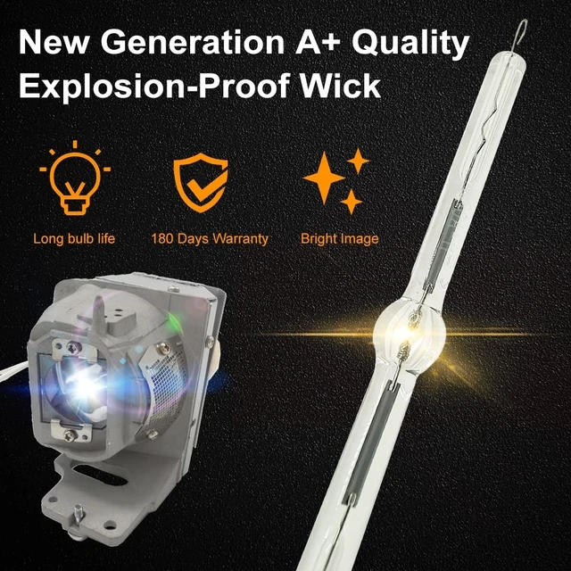 Alt view image 3 of 5 - CTLAMP A+ Quality MC.JPH11.001 Replacement Projector Lamp Bulb with Housing Compatible with Acer P5230 P5330 P5330W P5630 P5530 P5530i