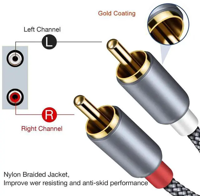Alt view image 4 of 5 - WisWinDa Noise Isolator RCA Pro Audio Hum Eliminator (No Affects Bass) Noise Filter Aluminum Shell Quality Isolator Transformer for Home Theater Car Audio Player HiFi Stereo Plug&Play (Silver-Gray)