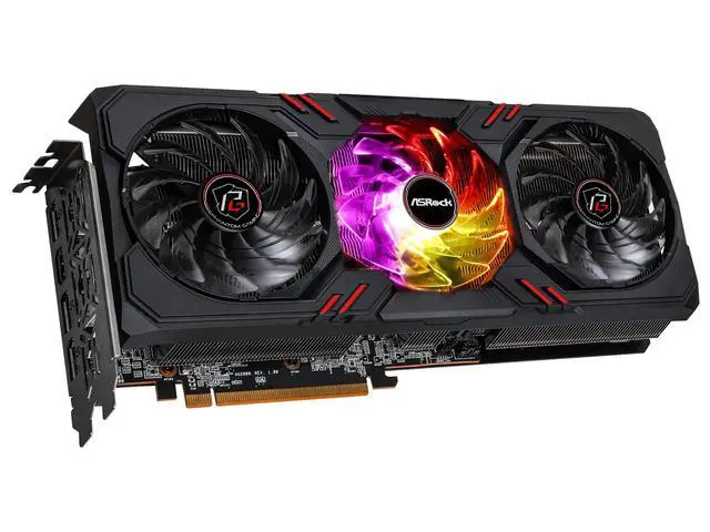 Alt view image 5 of 5 - ASRock RX7600 PG 8GO AMD Radeon RX 7600 Phantom Gaming 8GB OC Graphics Card