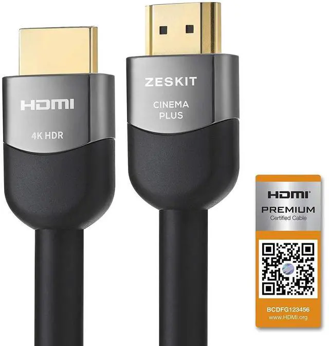 Alt view image 3 of 5 - Zeskit Premium HDMI Certified 4K (23ft/ 7m) CL3 in Wall High Speed with Ethernet HDMI 2.0b Cable, Compatible with Dolby Vision 4K 60Hz ARC HDR 18Gbps HDCP 2.2