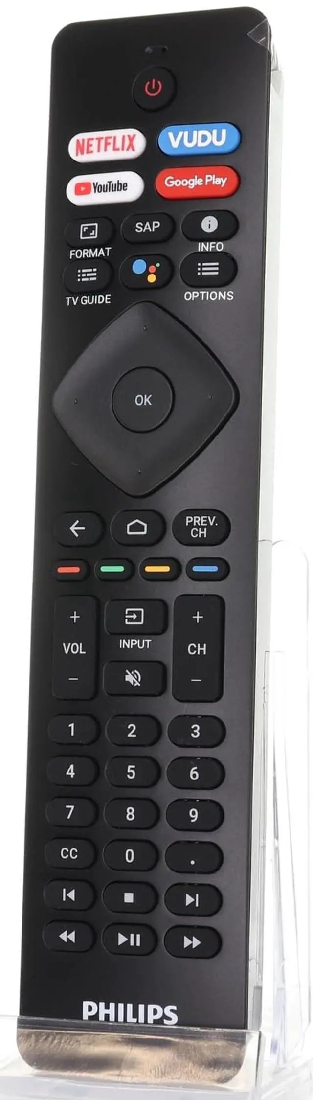 Alt view image 2 of 5 - Dan's Originals RF402A with Voice Original Remote Control for Android TVs - URMT47CND002 - URMT47CND001 - Android TV Remote - Replaces NH800UP Remote and Others