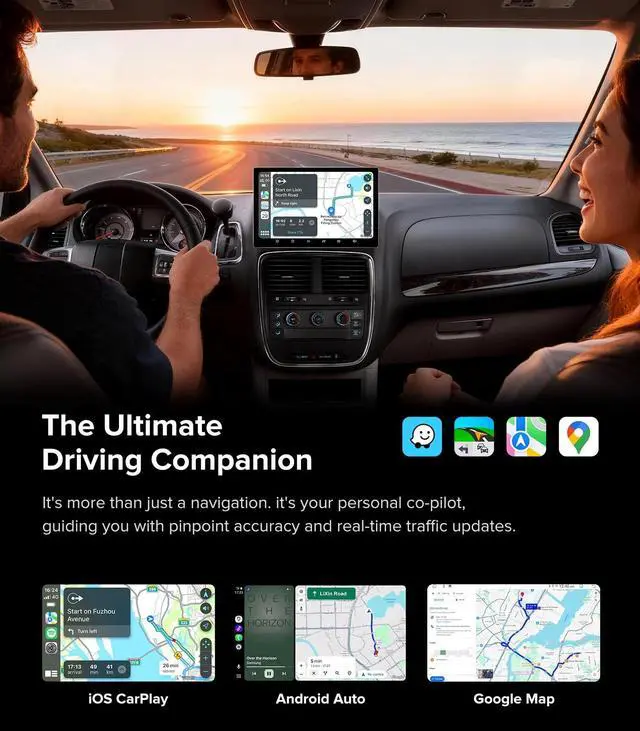 Alt view image 5 of 5 - 11.5''Car Radio for Dodge Grand Caravan Stereo 2011-2020 Chrysler Town & Country 2012-2016 with Wireless CarPlay & Android AutoFM/AM5G WiFiTouchScreenAndroid 13.04GB RAM + 64GB ROM
