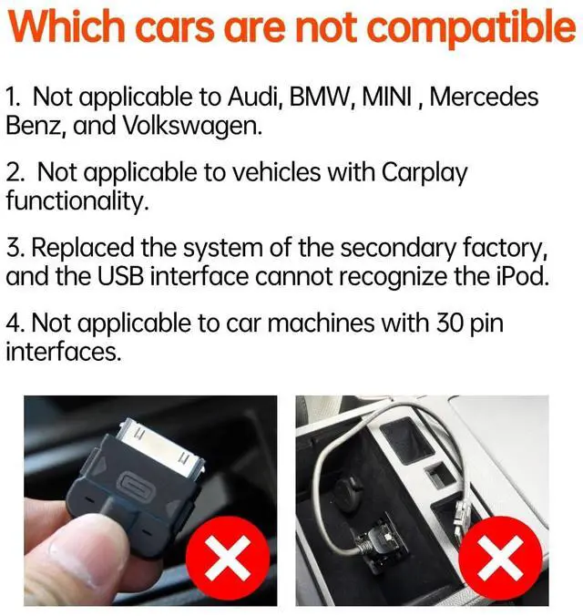 Alt view image 5 of 5 - Gitank USB Bluetooth 5.3 Car Adapter Compatible for Infiniti Q50,G37,M37,QX70L,QX50,FX35,QX60,EX,FX & Nissan Music Interface Connector