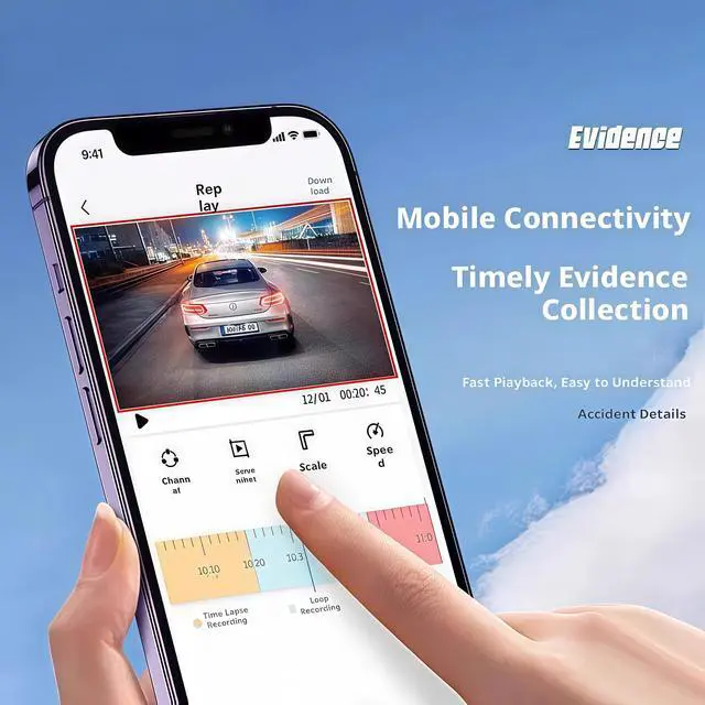 Alt view image 5 of 5 - paipaicam S09 4K 2160P Hidden Car Dash Cam with 64G 24H Parking Monitor Easy Install Built-in WiFi Exclusive APP Universal 12V Car Black Box