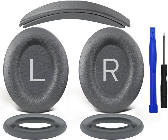 Main image of SOULWIT Replacement Kit for Bose QuietComfort 45 (QC45)/Quiet Comfort 35 (QC35, QC35II)/QC SE/QC Wireless Headphones, Ear Pads Cushions + Headband + Silicone Earpads Cover Protector - Eclips