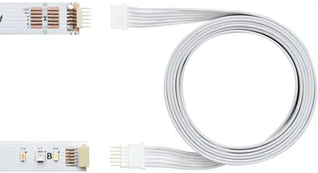 Alt view image 3 of 5 - Litcessory Extension Cable for Philips Hue/Solo Lightstrip (3.3ft, 2 Pack, Black - Micro 6-PIN V4 / Solo Lightstrip)
