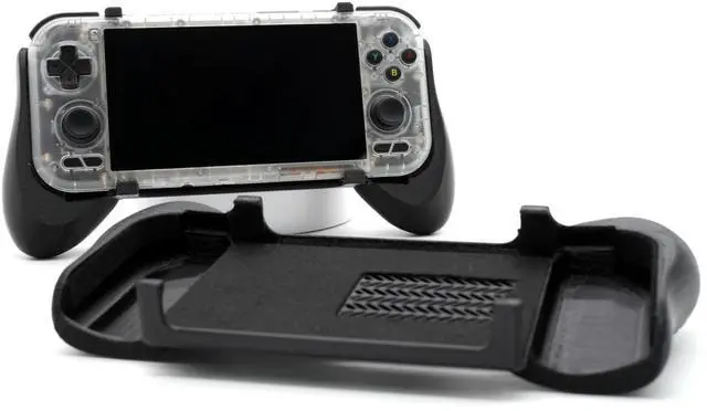 Main image of Grip for Retroid Pocket 4/4 Pro 2-in-1 Reversible Screen Cover & Thick Comfort Grip Case with Felt Wrap Ergonomic for RP4 Handheld 2n1 Deluxe