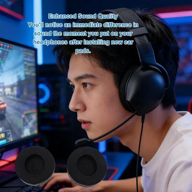 Alt view image 3 of 5 - Sanpyl Ear Cushions Replacement for AW720H AW520H Headphones, Headset Cooling Gel Ear Pads Soft and Comfortable, Enhanced Sound Quality