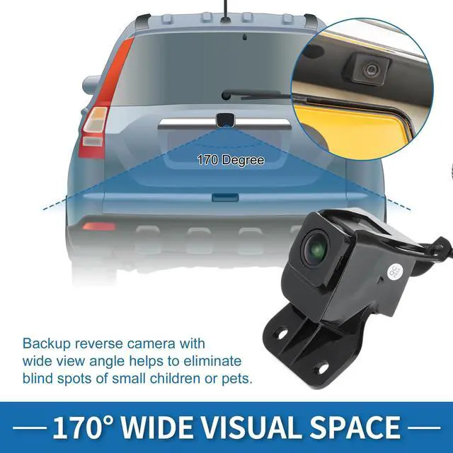 Alt view image 3 of 5 - INFINAUTO Rear View Camera for Chevrolet Cheyenne Silverado for GMC Sierra 1500 2500 3500 2010-2013 Park Assist Backup Reverse Camera No.23146157/20837341
