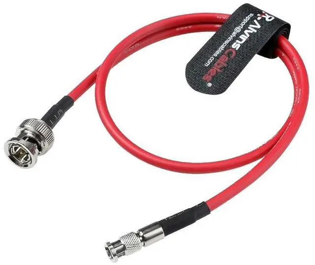 Alt view image 4 of 5 - Alvin's Cables Micro BNC to BNC Cable 12G-SDI High Speed 4K UHD Video Coaxial Cable, 75 Ohm Ultra-Soft for Blackmagic Video Assist 5" Monitor, Red 50CM^^19.7inches