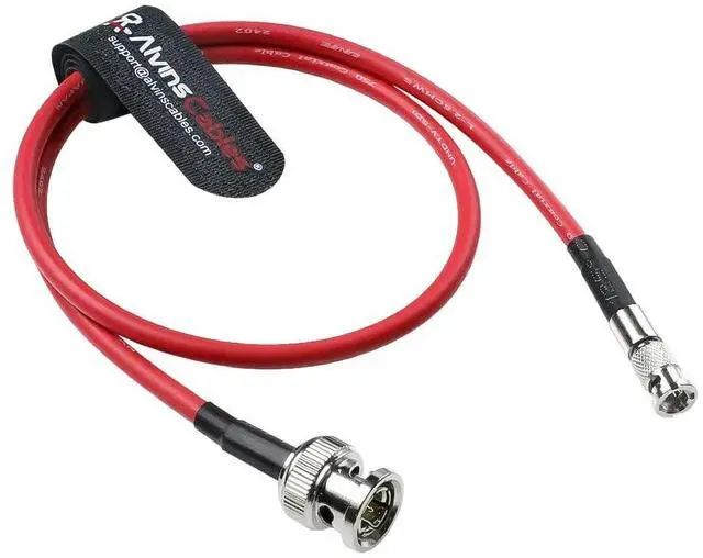 Main image of Alvin's Cables Micro BNC to BNC Cable 12G-SDI High Speed 4K UHD Video Coaxial Cable, 75 Ohm Ultra-Soft for Blackmagic Video Assist 5" Monitor, Red 50CM^^19.7inches