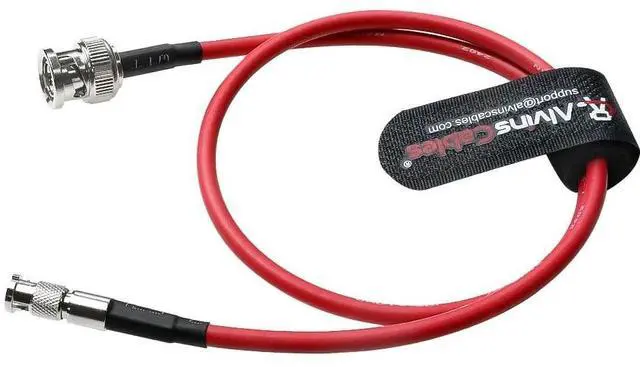 Alt view image 5 of 5 - Alvin's Cables Micro BNC to BNC Cable 12G-SDI High Speed 4K UHD Video Coaxial Cable, 75 Ohm Ultra-Soft for Blackmagic Video Assist 5" Monitor, Red 50CM^^19.7inches