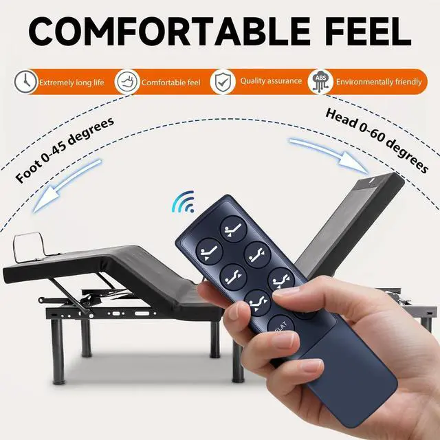 Alt view image 2 of 5 - ZWP Replacement Remote Control Compatible for Yireehome TXR-A1-01-CA TXR-A1-01M-CA, for Yiree QNR-A1-01 TNR-A1-01 FDR-A1-01 Adjustable Bed