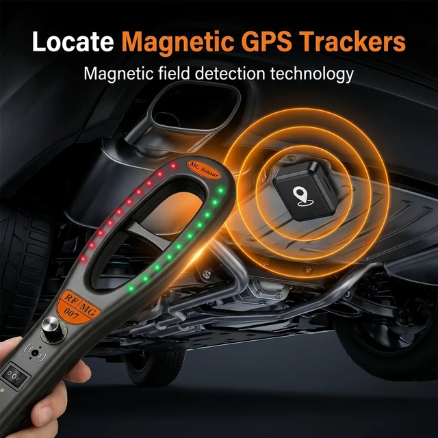 Alt view image 4 of 5 - KEULGOUL Hidden Camera Detector, RF Signal Detector and Magnetic Field Detector, Portable Camera Lens Finder, Rechargeable Privacy Scanner for Hotel Room, Car, Office, Home and Travel