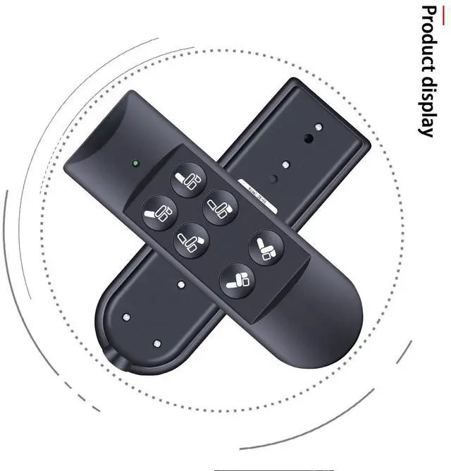Alt view image 5 of 5 - RYQIF Lift Chair Remote Replacement, Power Recline Chair Hand Control for Home, 6 Button 5 Pin Plug Extension Cable for Okin Golden Catnapper Dewert Limoss