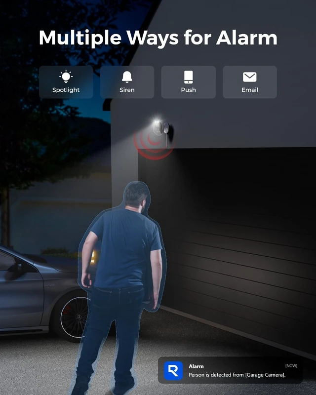 Alt view image 5 of 5 - Reolink Outdoor Security Camera System, 2K Plug-in Cameras, 5G/2.4GHz Wi-Fi